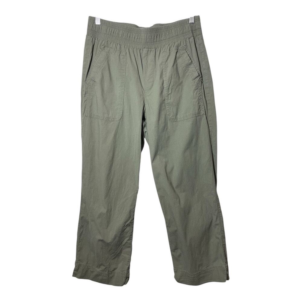 Wit & Wisdom Casual Pants Pull In Elastic Waist Olive Green Size Large